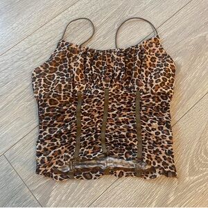 Princess Polly Leopard Bustier Top